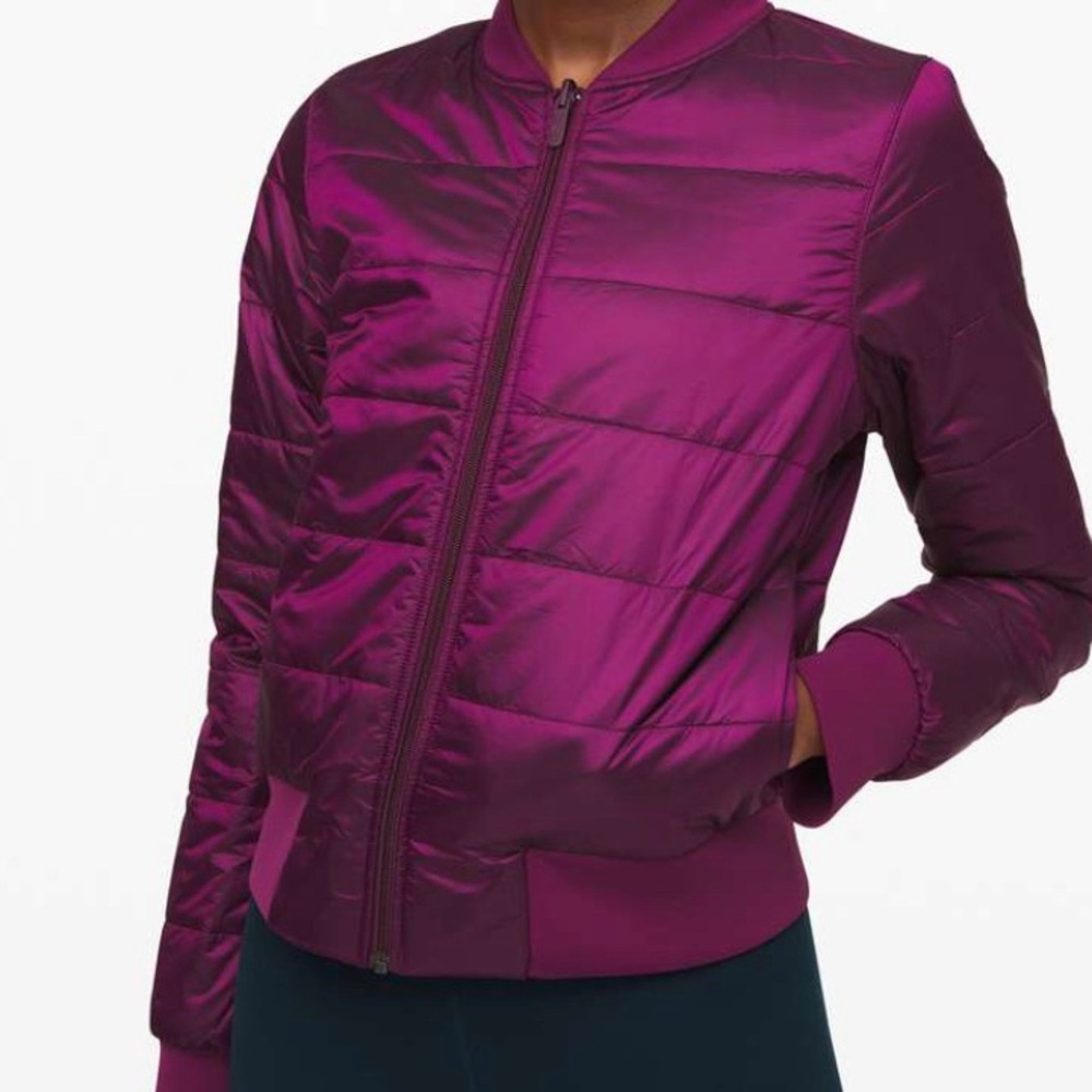 Lululemon Non Stop bomber jacket, sz 4!